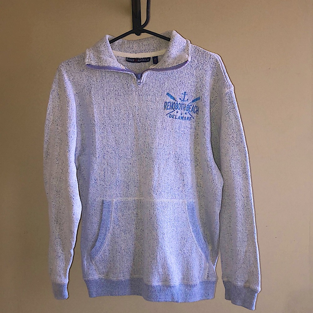 Quarter zip from Rehobeth Beach boardwalk. Baby blue!!